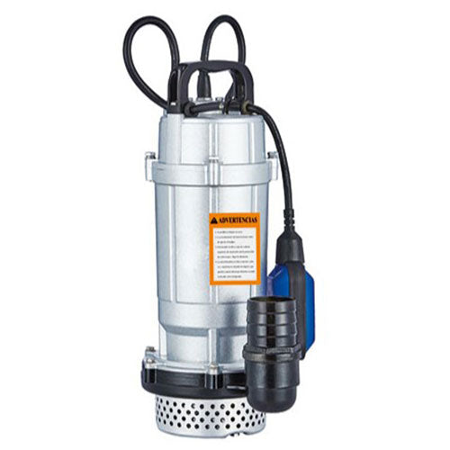 Bomba sumergible de achique con flotador y de aluminio, 1/2 HP, monofásica, 110 V, uso doméstico, campo e industrial