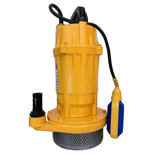 Bomba sumergible de achique con flotador y de fierro, 1 HP, monofásica, 127 V, uso doméstico, campo e industrial